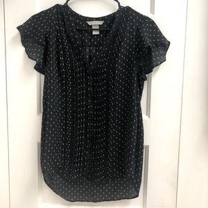 H&M Black button blouse